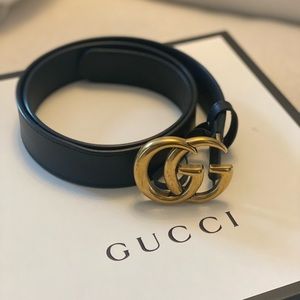 Gucci GG Leather Belt